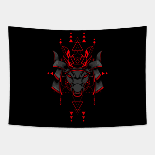 BULL HEAD SAMURAI Tapestry