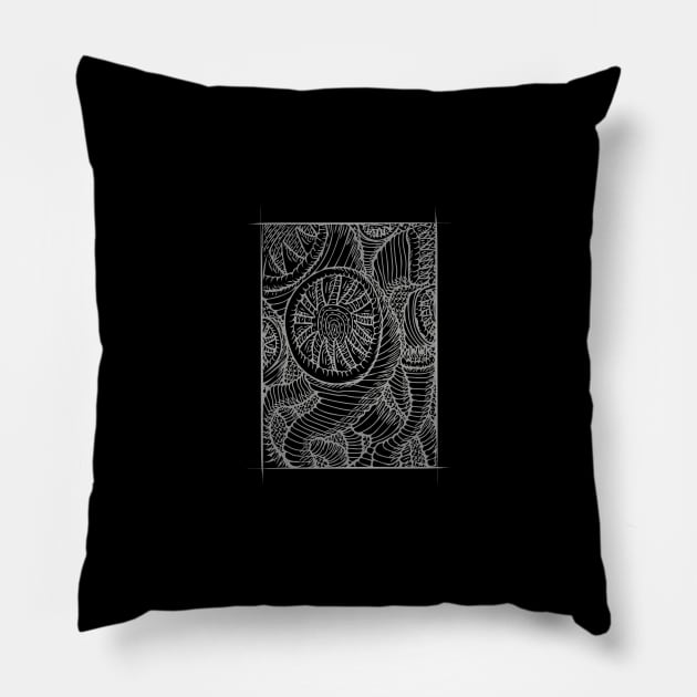 Field Of Tapeworms Pillow by BrokenGrin