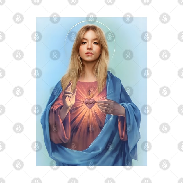 Holy Mary Sydney Sweeney by rysiupol