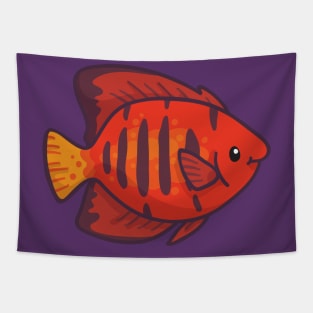 Flame Angelfish Tapestry