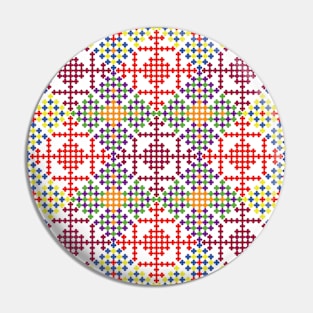 Colorful pattern Pin