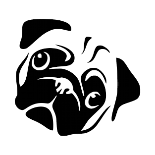 Kawaii Pug face T-Shirt