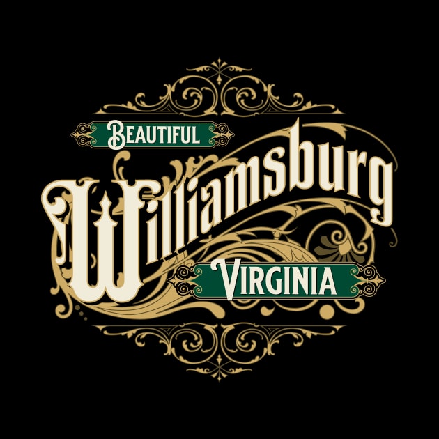 Beautiful Williamsburg Virginia Vintage Style Ornate Design by hobrath