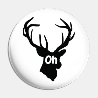 Oh deer Black Pin