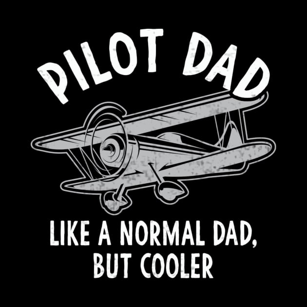 Pilot Dad Funny Aviation Enthusiast Retro by Visual Vibes
