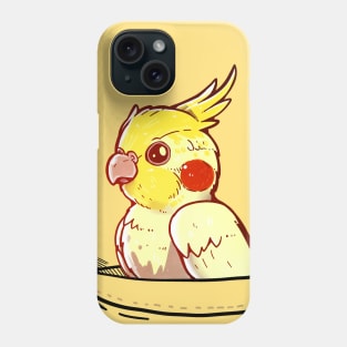 Pocket Cute Yellow Cockatiel Bird Phone Case