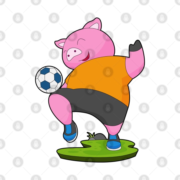 Pig Soccer player Soccer by Markus Schnabel