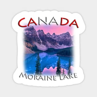 Canada - Moraine Lake at sunset Magnet