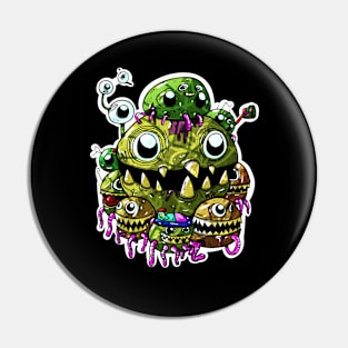 Trash Monster Pin