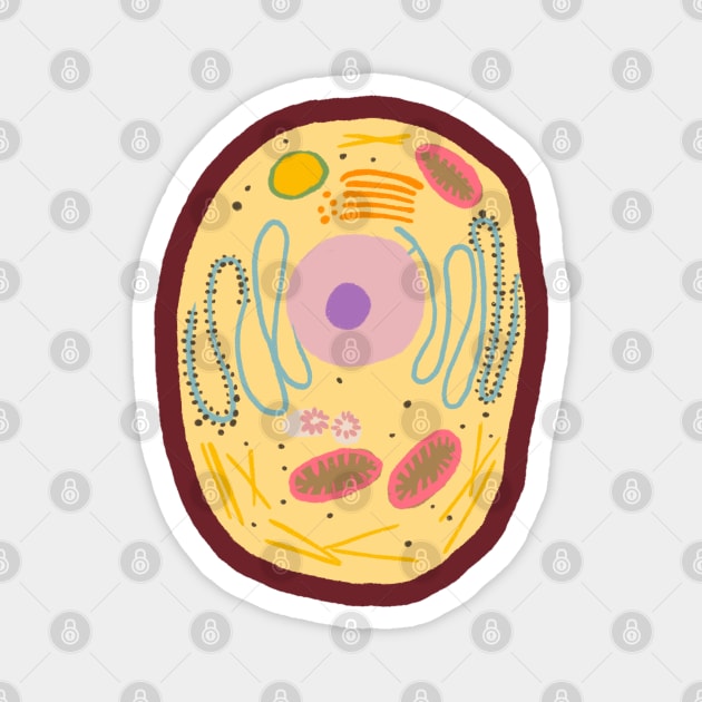 Animal Cell Magnet by ThirteenthFloor