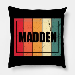 Great Gift Madden For Name Vintage Styles Christmas 70s 80s 90s Pillow