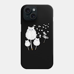 Cat Dandelion Flower Cat Lover Gift Phone Case