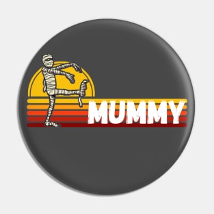 Vintage Retro Mummy Halloween Costume For Men, Women, Kids Pin