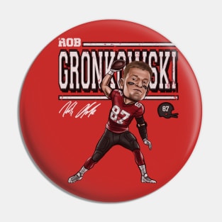 Rob Gronkowski Tamba Bay Cartoon Pin