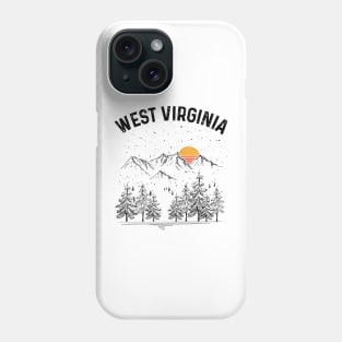 West Virginia State Vintage Retro Phone Case