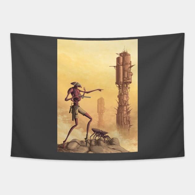 Weevil Scout Tapestry by Oliver Bown Designs