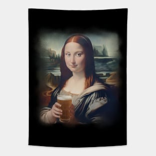 Mona Lisa Cheers Tapestry