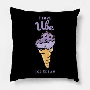 I Love Ube Ice Cream Pillow