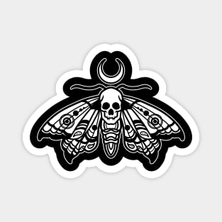 skull moth Magnet