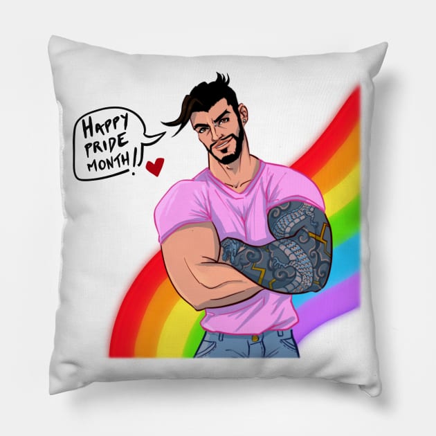 Happy Pride! Pillow by Jotacé Perea