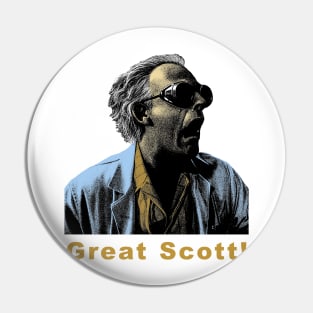 great scott ! doc brown Pin