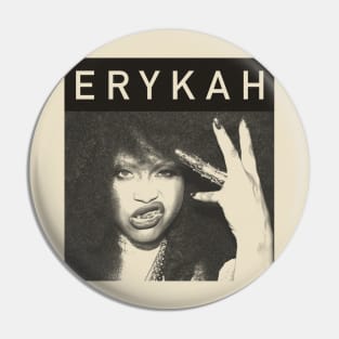 Erykah - Pencil Drawing Style Pin