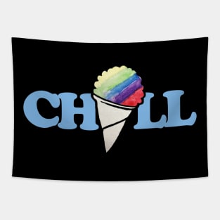 CHILL rainbow snow cone Tapestry