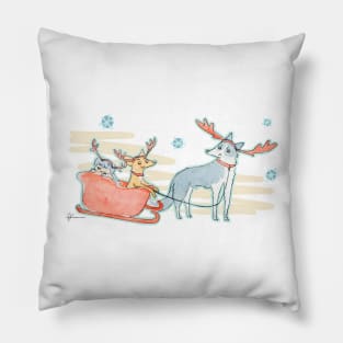 Lazy reindeer Pillow