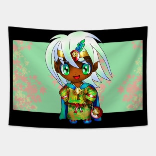 cute dnd elf cleric serving zivilyn, god of wisdom Tapestry