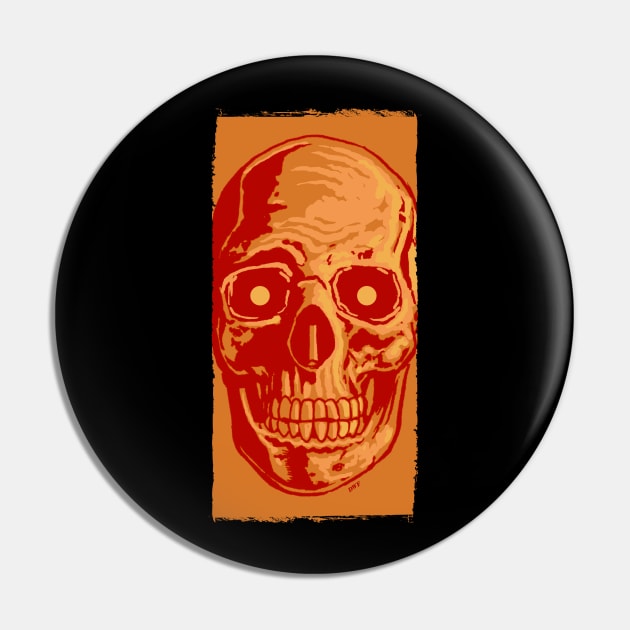 Halloween Skull Pin by D.W. Frydendall