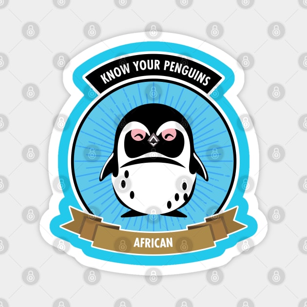 African Penguin - Know Your Penguins Magnet by Peppermint Narwhal