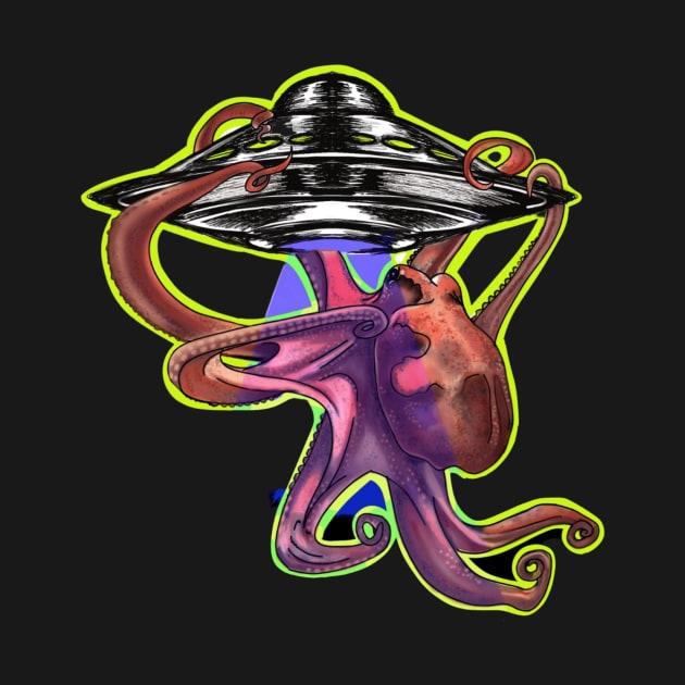 Octopus Abduction by Expanding Reality 