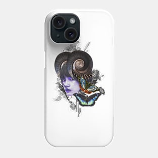 Surreal Female and Floral Collage Art Phone Case