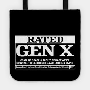 Rated Gen X: Retro Nostalgia - Hose Water & Latchkey Life Tote