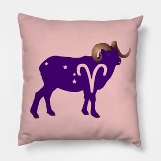 Aries (Royal Purple) Pillow