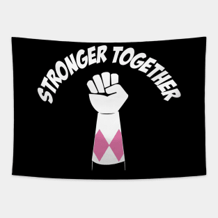 Pink Power Stronger Together Tapestry