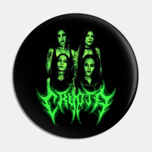 Crypta death metal Pin