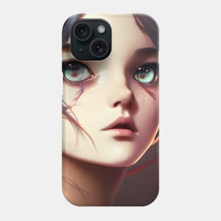 Anime Art Japanese Girl Illustration Design IV Phone Case