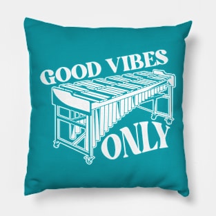 Vintage Good Vibes Only // Funny Vibraphone Player // High School Marching Band Pillow