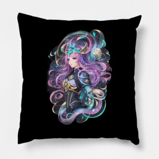 Ophiuchus Ascendant: AI Anime Character Art in the Zodiac Pillow