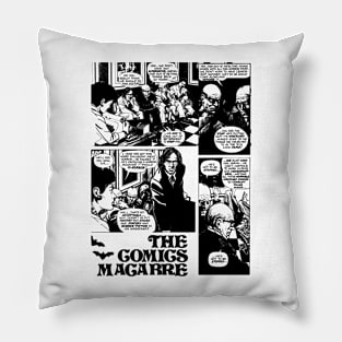 The Comics Macabre No Background Tex Design Retro Pillow