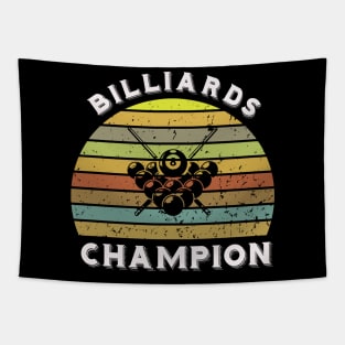 Billiards champion - retro sunset design Tapestry