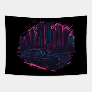 Neon Chevy Tapestry