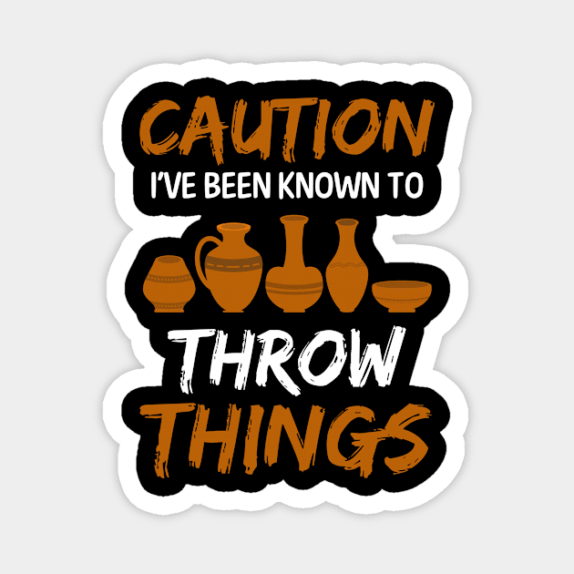 Potter Shirt | Known To Throw Things Magnet by Gawkclothing