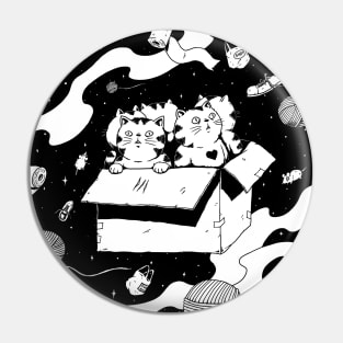 Cats in a Magic Box Pin