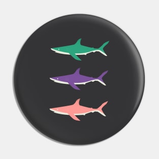The Three Shark-eteers - Female Sharks Pin