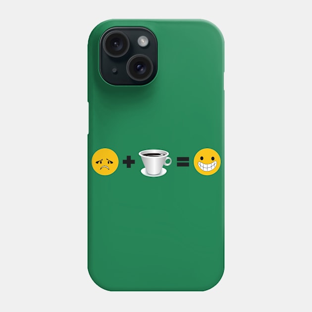 Coffee Makes Me Happy Phone Case by drummingco