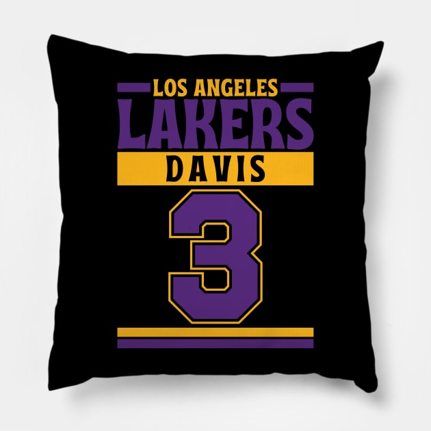 Los Angeles Lakers Davis 3 Limited Edition Pillow by Astronaut.co