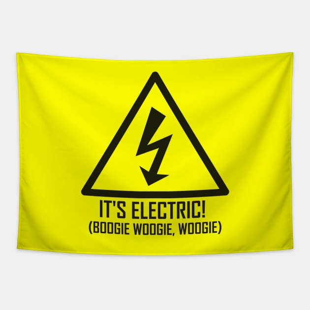 Electric Slide It's Electric Boogie Woogie Woogie Hipster Transparent Tapestry by HipsterSketch