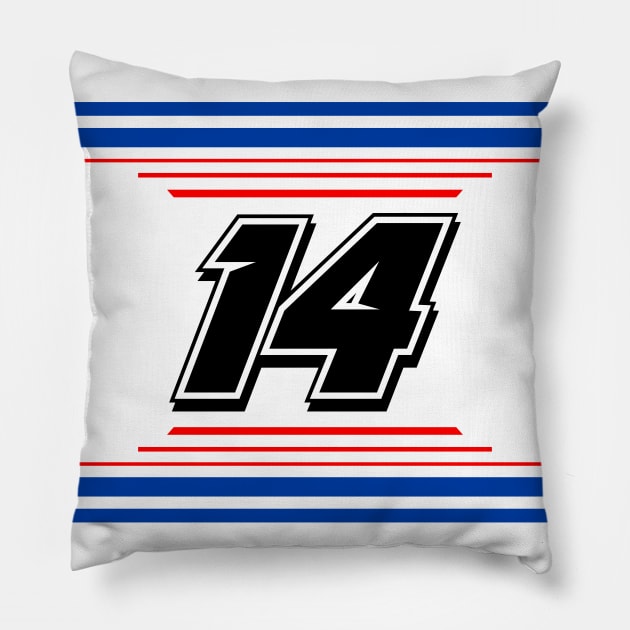 RC Enerson #14 2024 NASCAR Design Pillow by AR Designs 